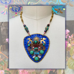 SHIELD NECKLACE : Rising Vibration, Royal